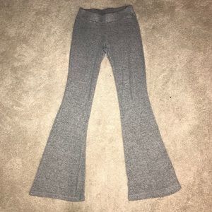 Grey flare loungewear pants